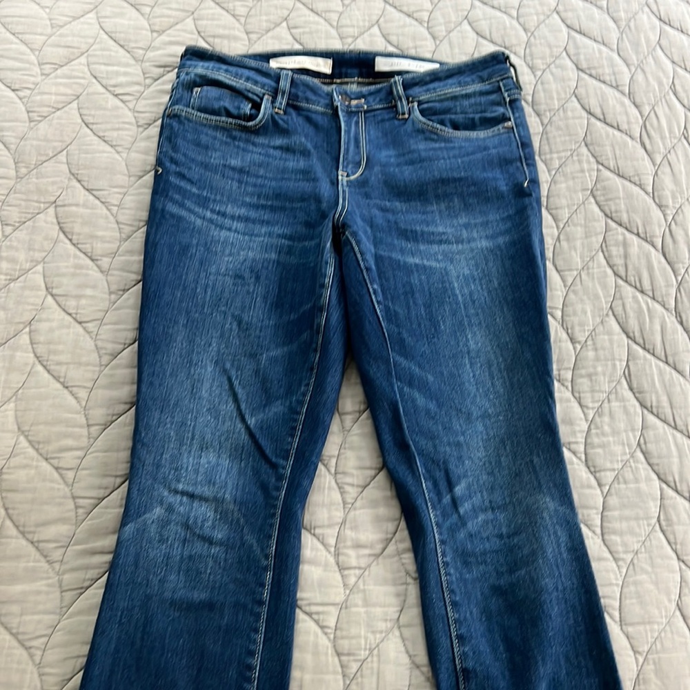 Pilcro and the Letterpress split hem jeans.